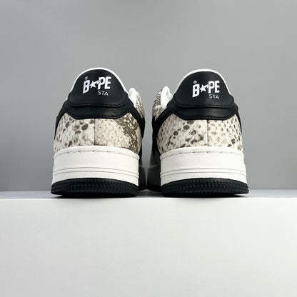 Bape STA Low Beige Snakeskin