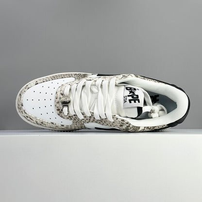 Bape STA Low Beige Snakeskin