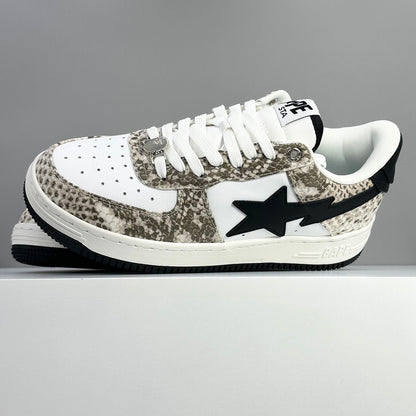Bape STA Low Beige Snakeskin