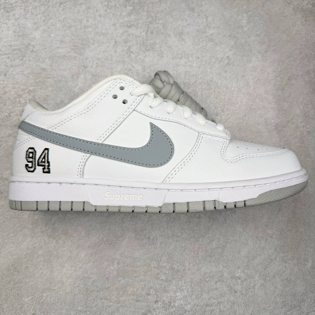 Dunk SB Supreme 94 White Metallic Silver