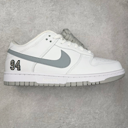 Dunk SB Supreme 94 White Metallic Silver