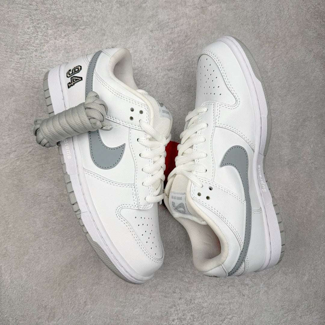 Dunk SB Supreme 94 White Metallic Silver