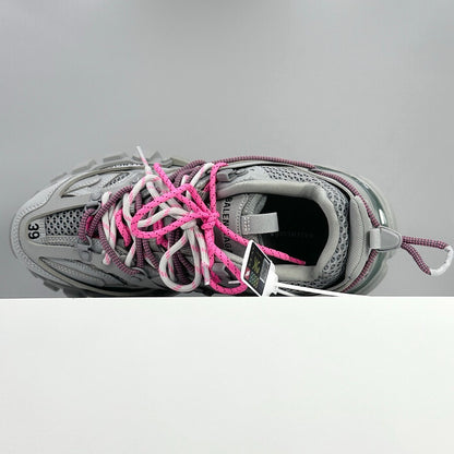 BLG Track Trail Laces Grey Pink
