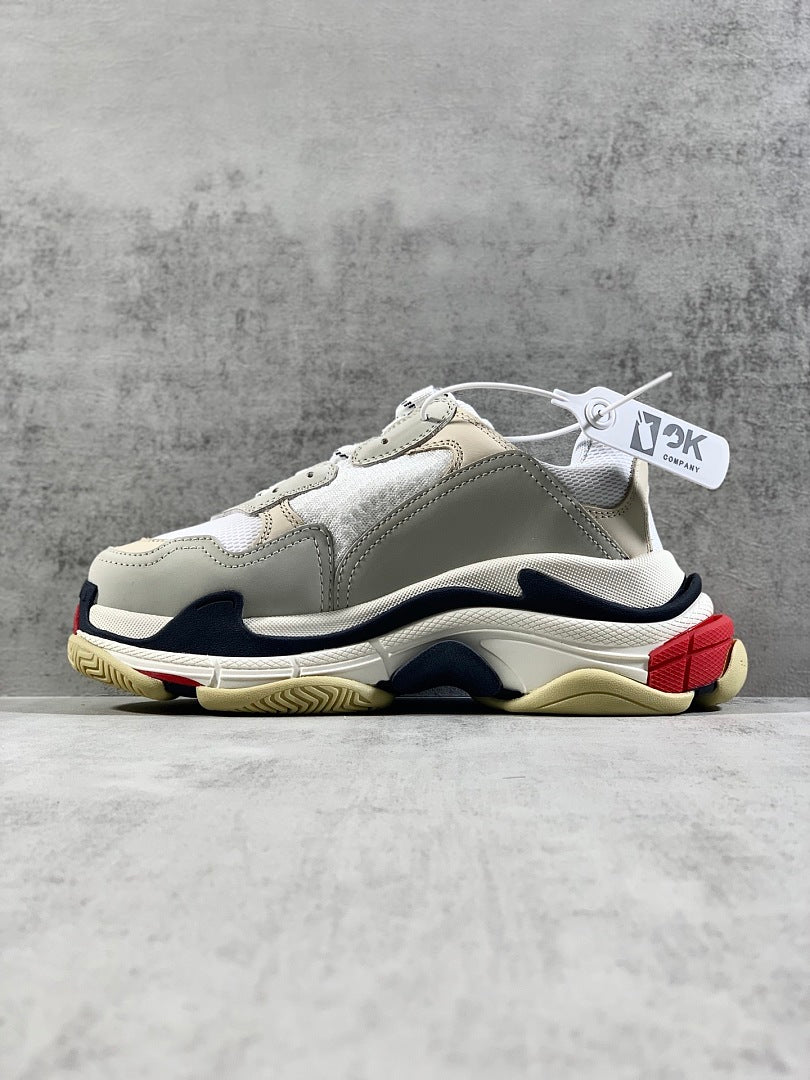 BLG Triple S Mule White/Black/Red/Beige