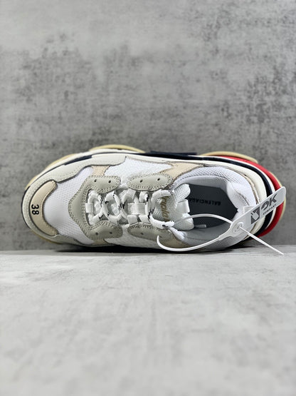 BLG Triple S Mule White/Black/Red/Beige