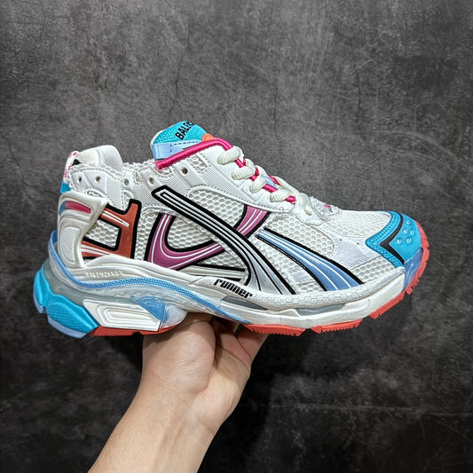 BLG Runner White/Grey/Blue/Orange/Pink