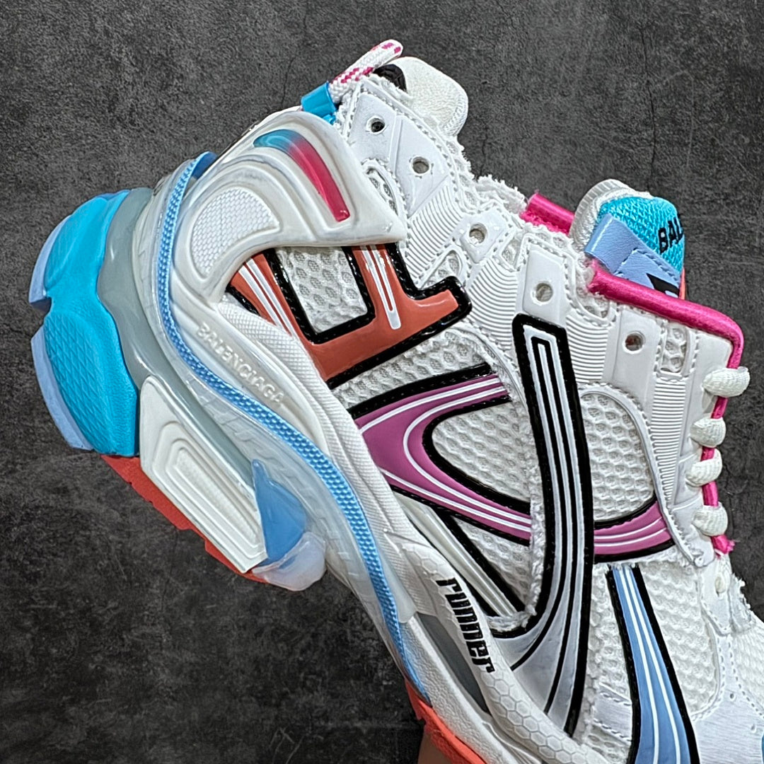 BLG Runner White/Grey/Blue/Orange/Pink