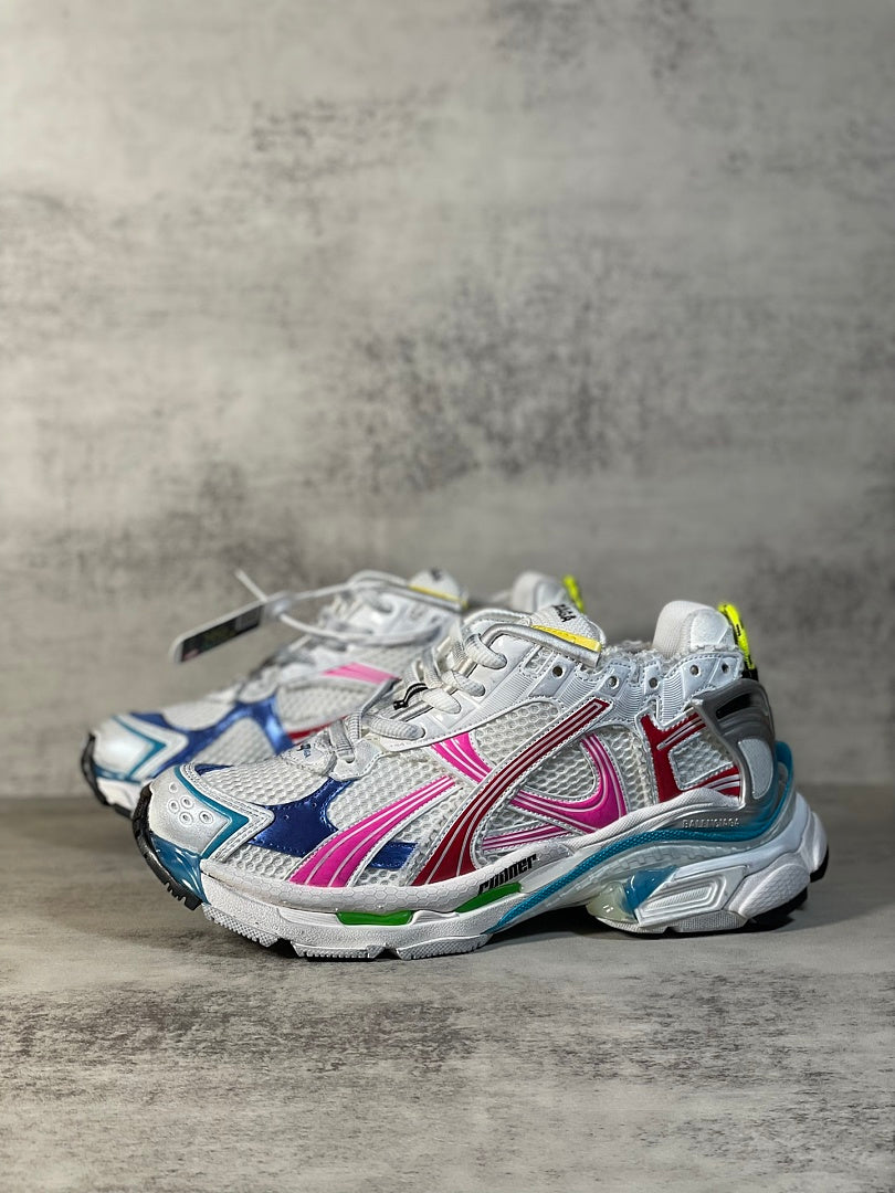 BLG Runner White/Grey/Blue/Pink
