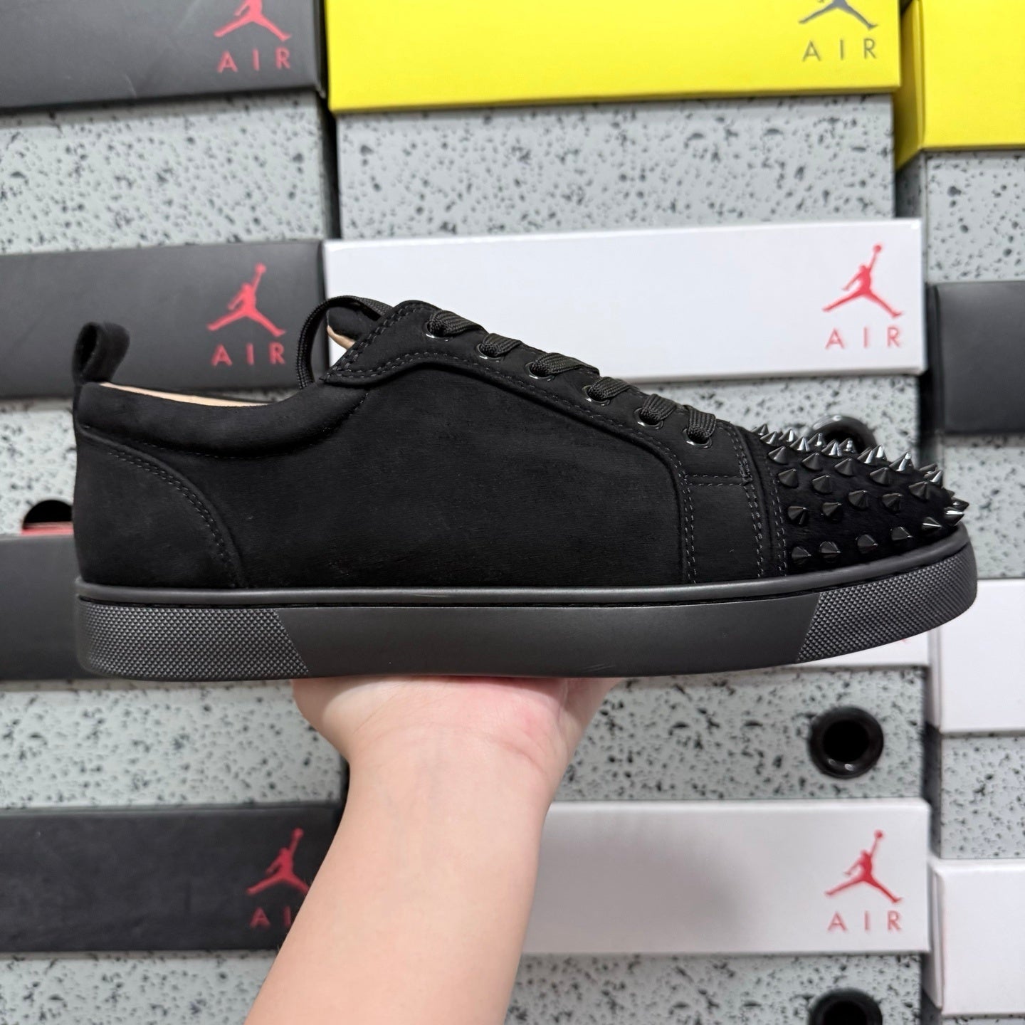 Cristhian Louboutin Vieira Spikes Black