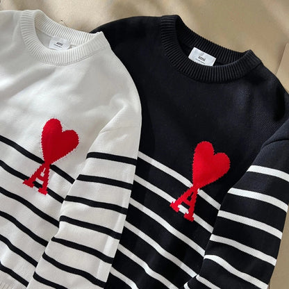 Ami De Coeur Striped Sweater