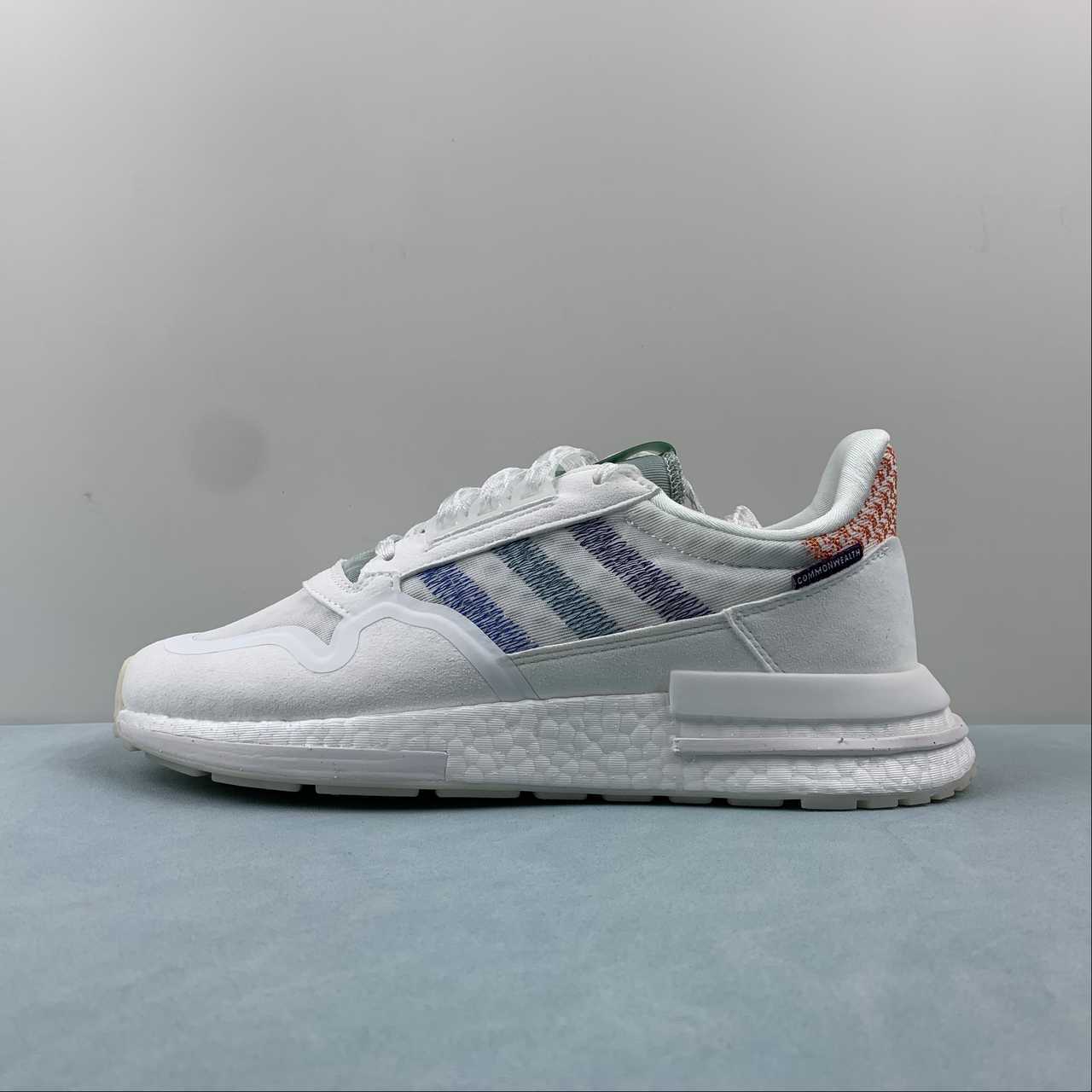AD Boot 500 White Blue Red