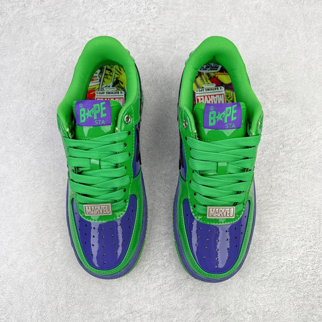 Bape STA Low Marvel Comics Hulk