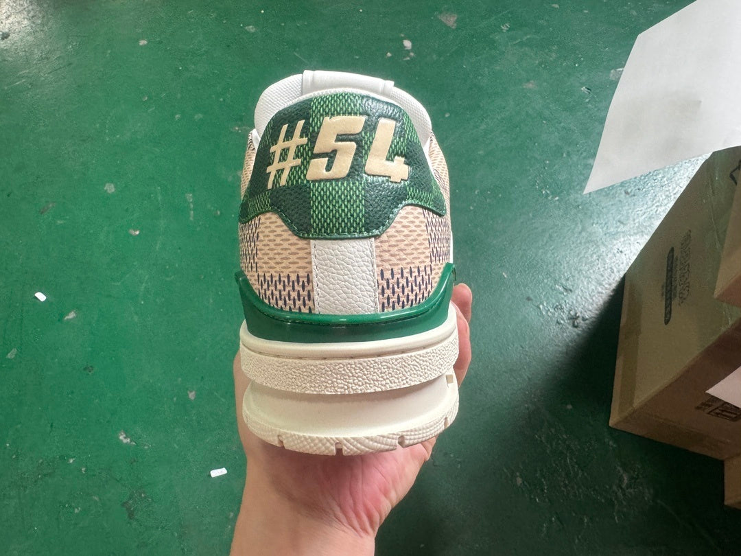Trainer Beige and Green