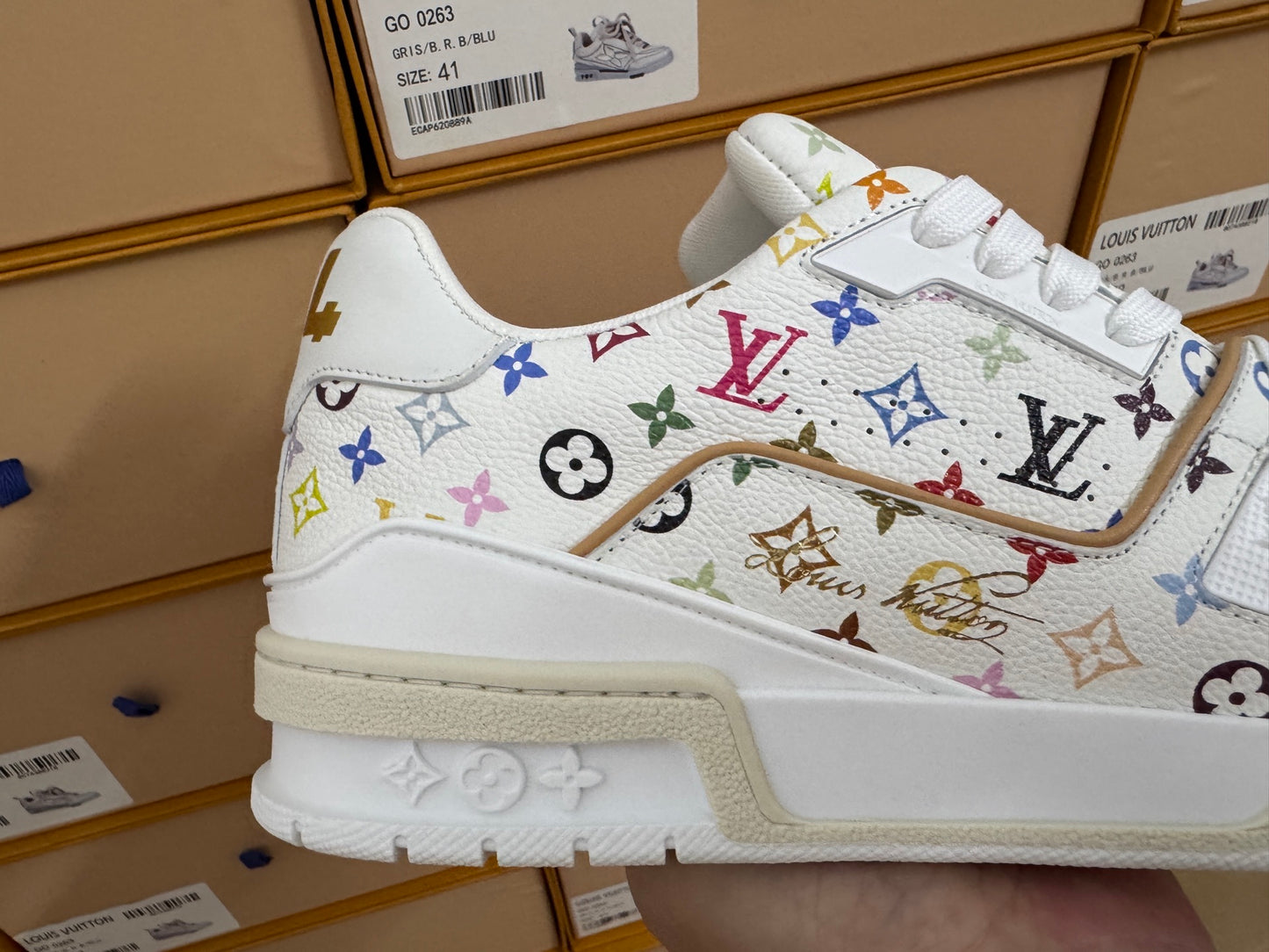 Trainer Monogram White