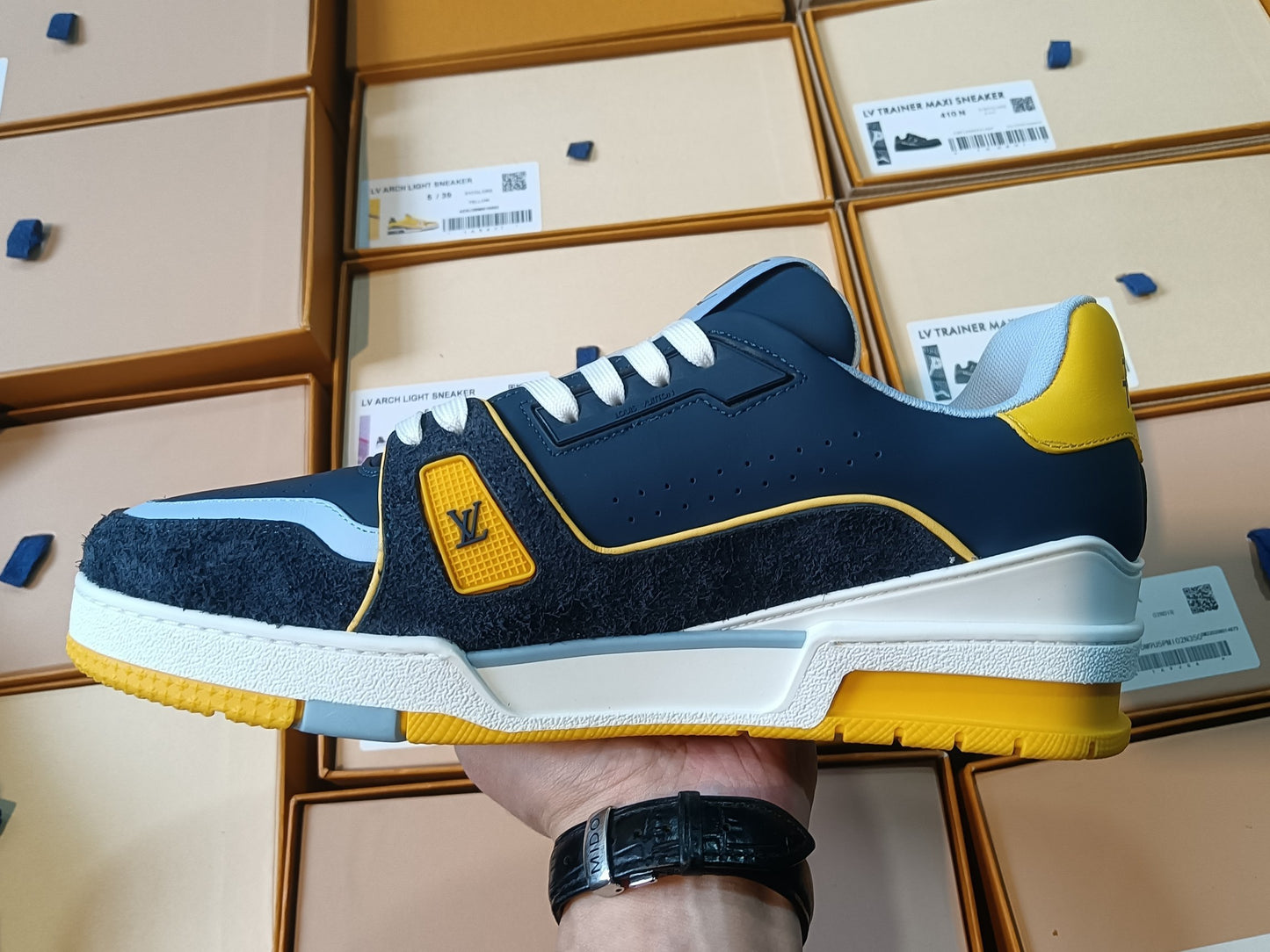 Trainer Navy and Yellow
