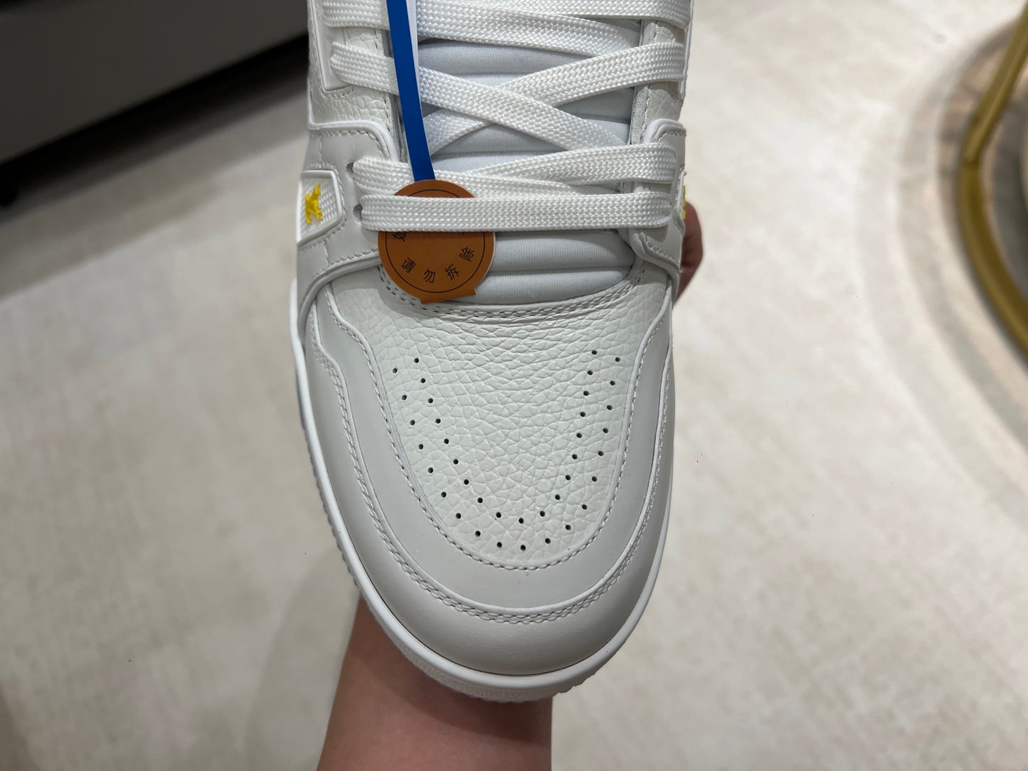 Trainer White and Flowers