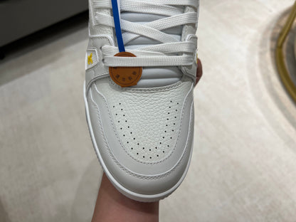 Trainer White and Flowers