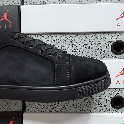 Christian Louboutin Louis Junior Strass Black Suede