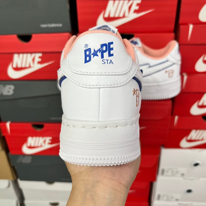 Bape STA Low  BAPY White Pink