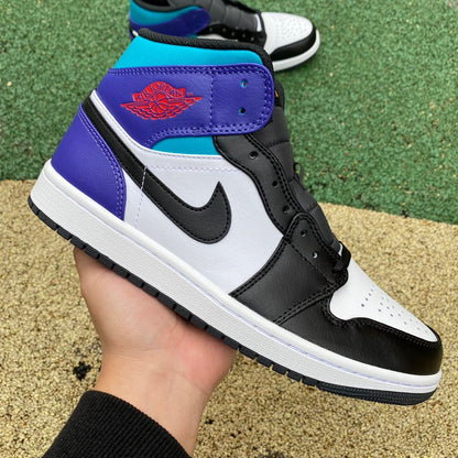 AJ1 MID Court Purple / Tropical Twist