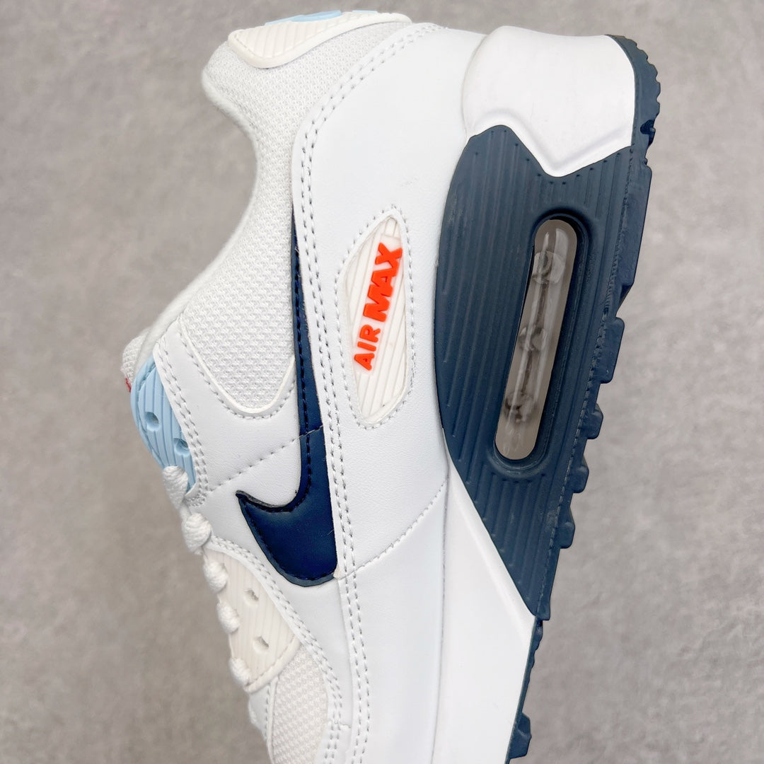 Air Max 90 White and Blue