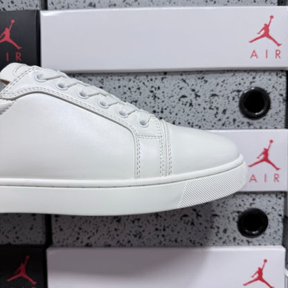 Christian Louboutin Louis Junior Strass White