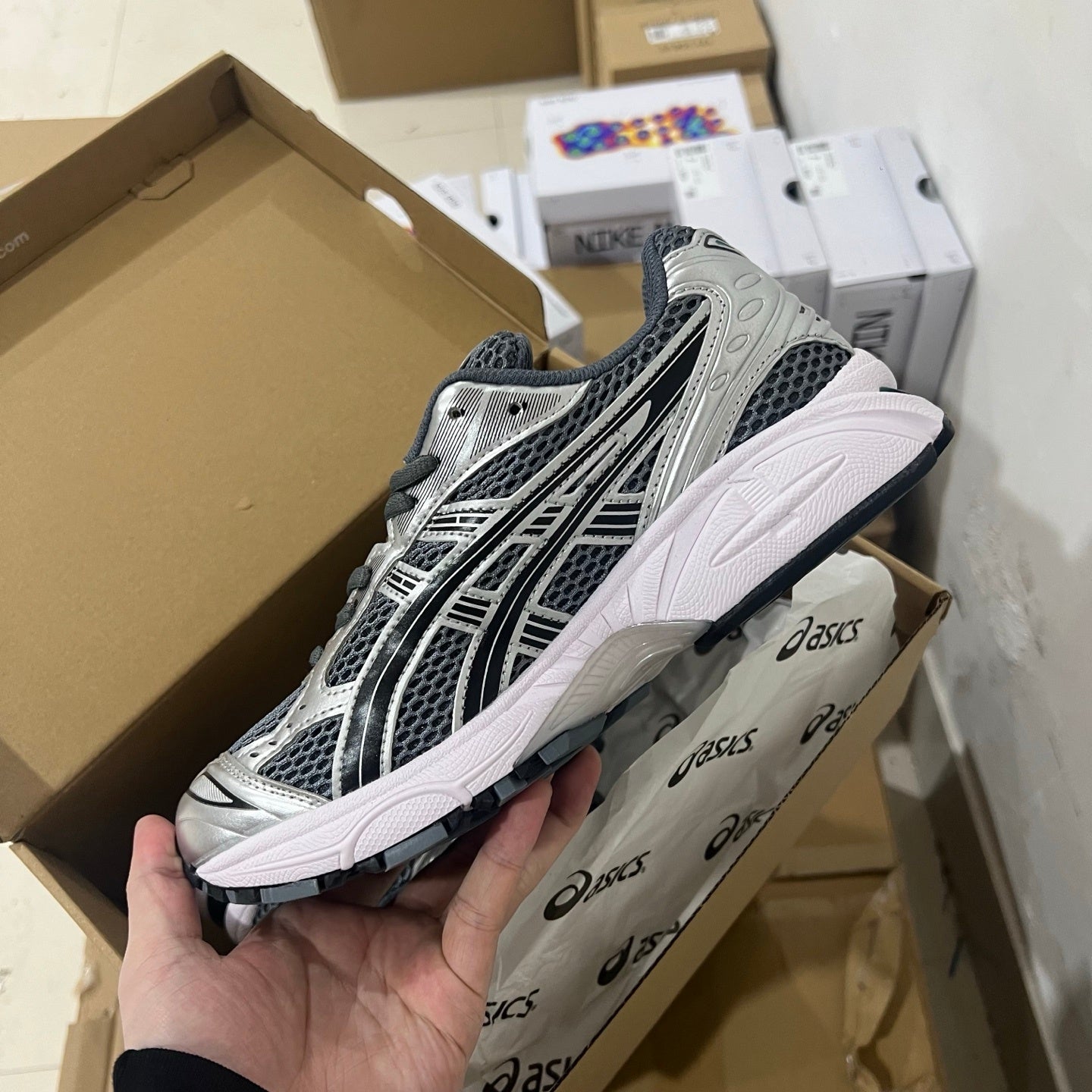 Kayano 14 Silver Silver White
