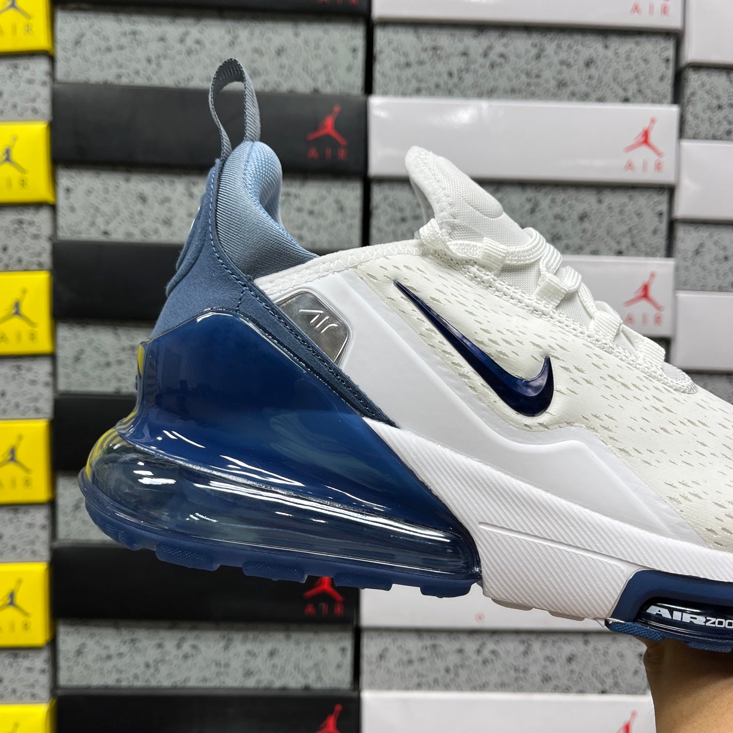 Air Max 270 Premium Football Grey Work Blue