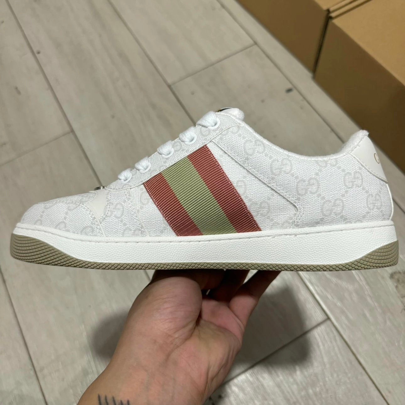 Gucci Screener GG White