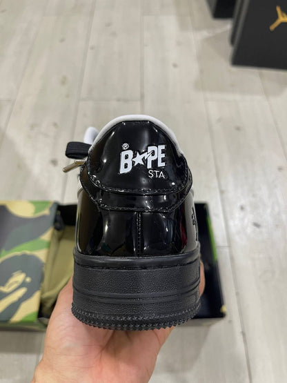 A Bathing Ape Bape Sta #2 Black Patent