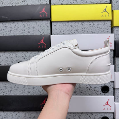 Christian Louboutin Louis Junior Strass White