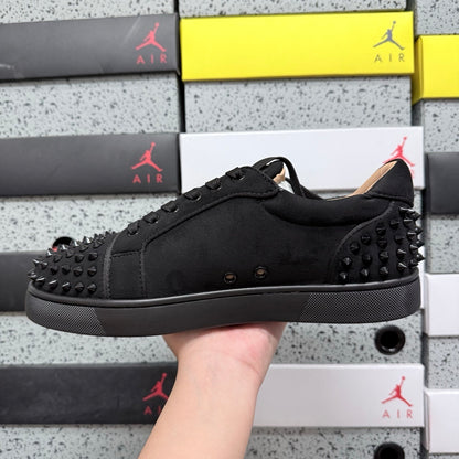 Cristhian Louboutin Vieira Spikes Black suede
