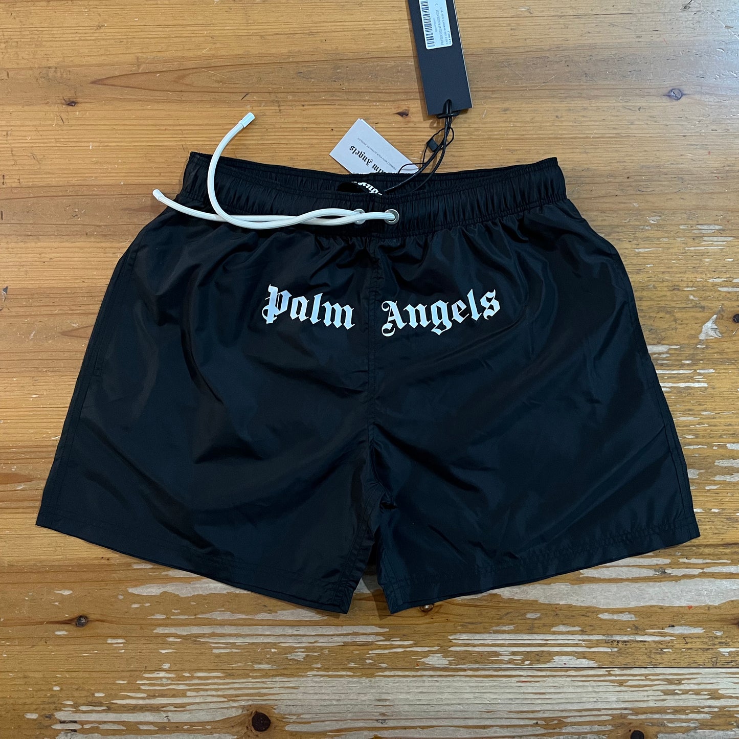 PA black swim shorts