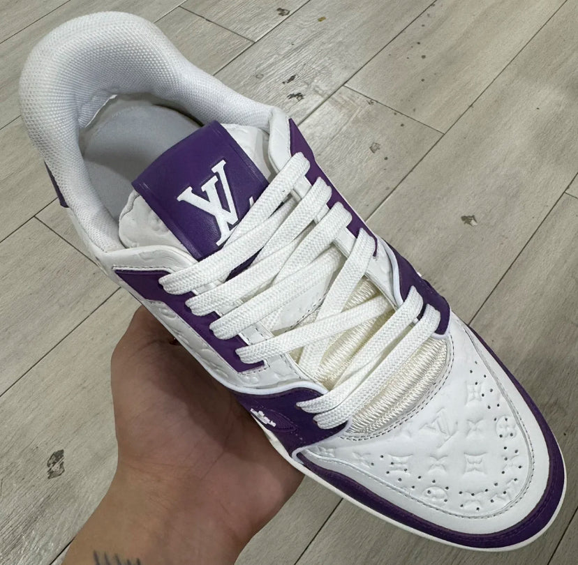 Louis Vuitton Trainer White and Purple