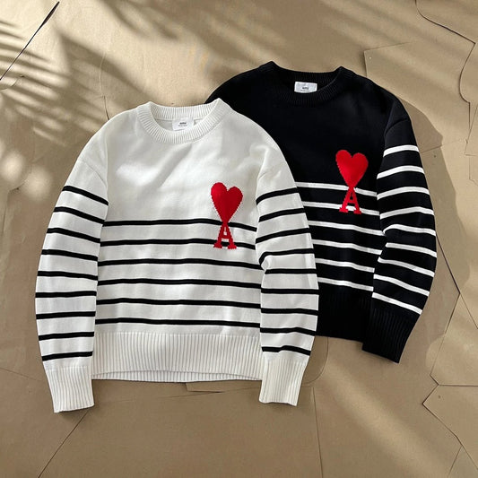 Ami De Coeur Striped Sweater