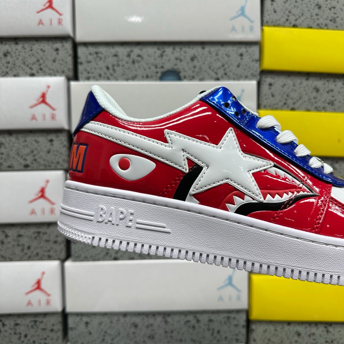 Bape STA Low Shark Face - Red