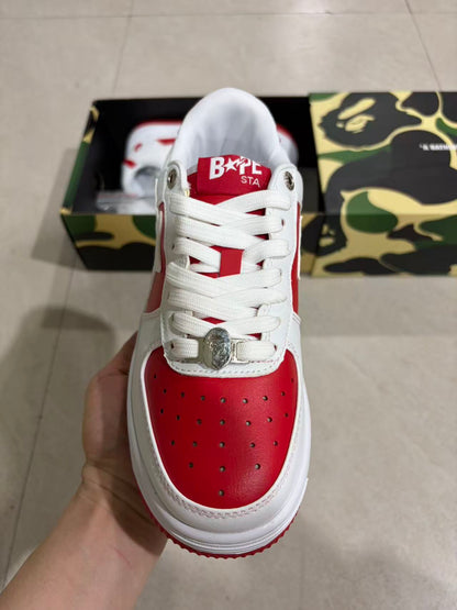 Bape STA Low White and Red