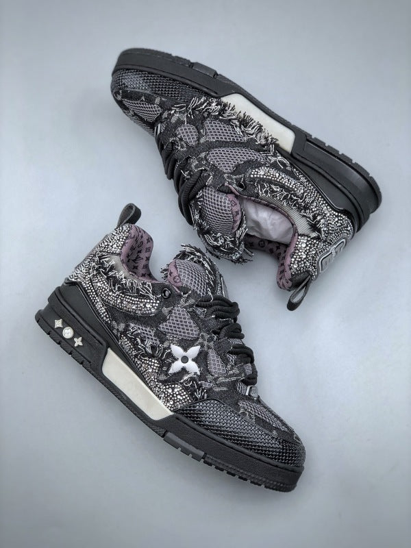Skate Black Swarovski Monogran