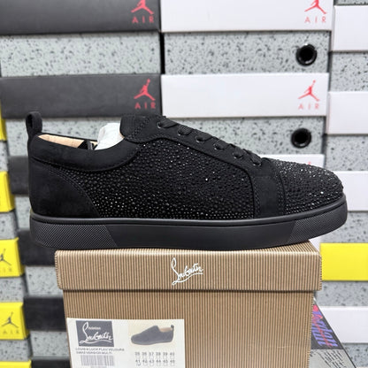 Christian Louboutin Louis Junior Strass Black