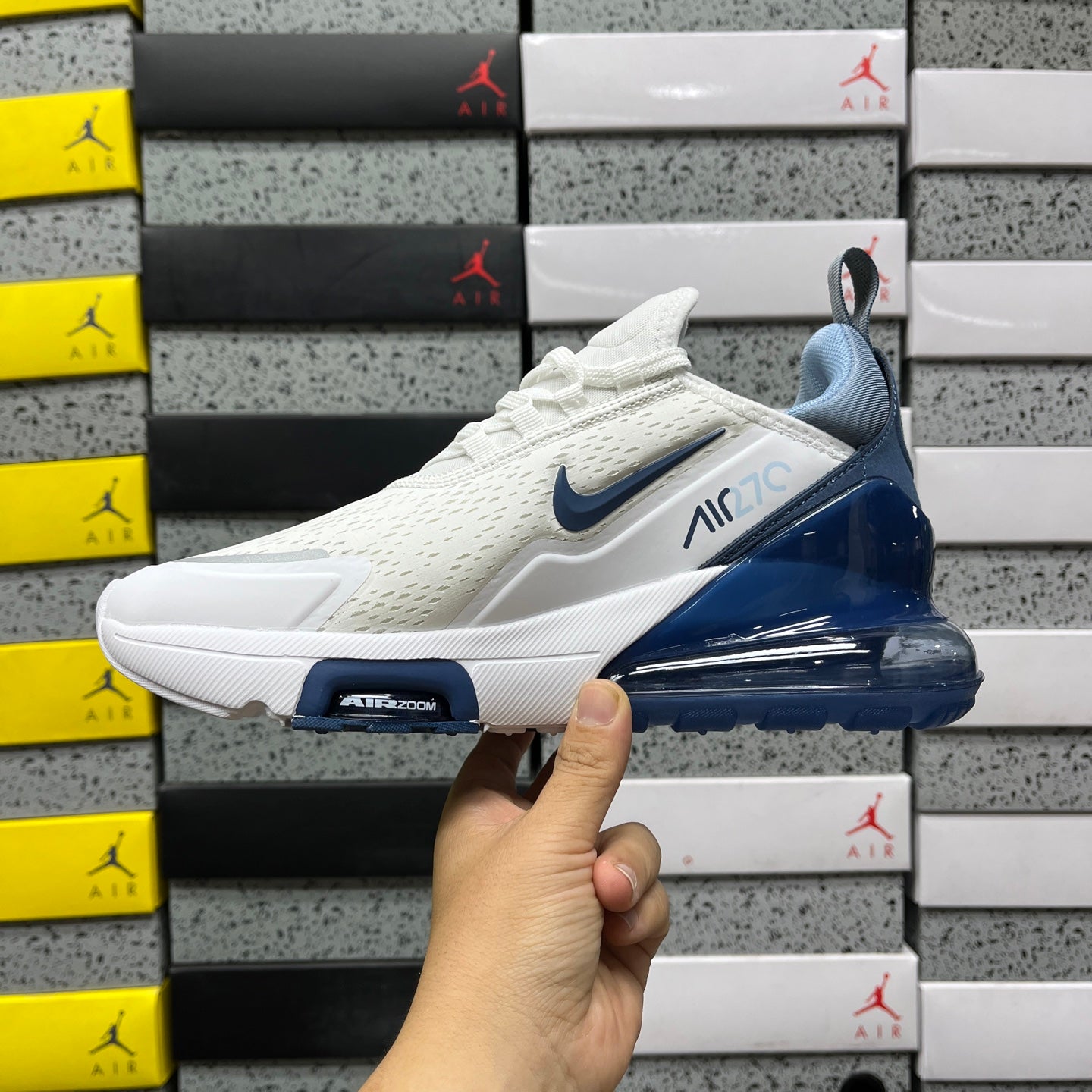 Air Max 270 Premium Football Grey Work Blue