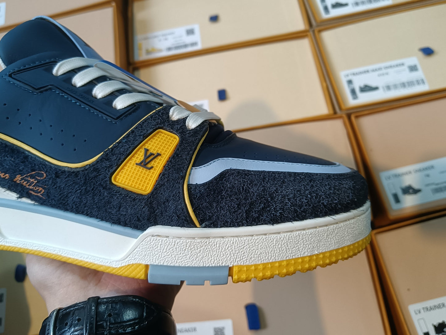 Trainer Navy and Yellow