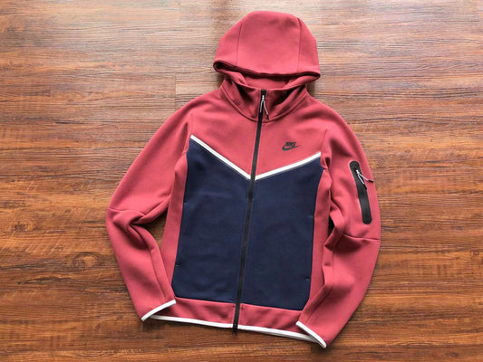 Conjunto Tech Fleece Bordô e Azul