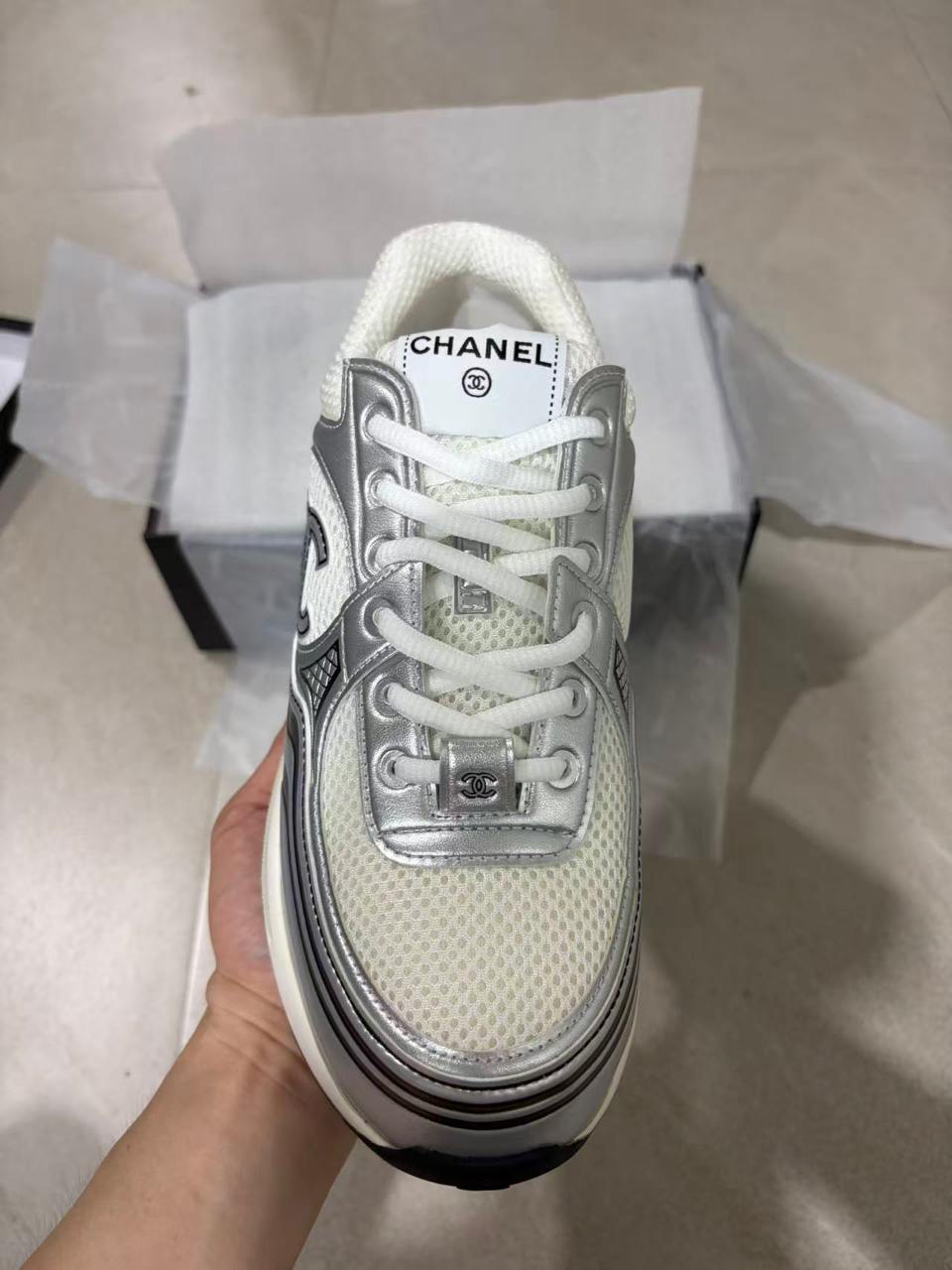 CHN White and Silver