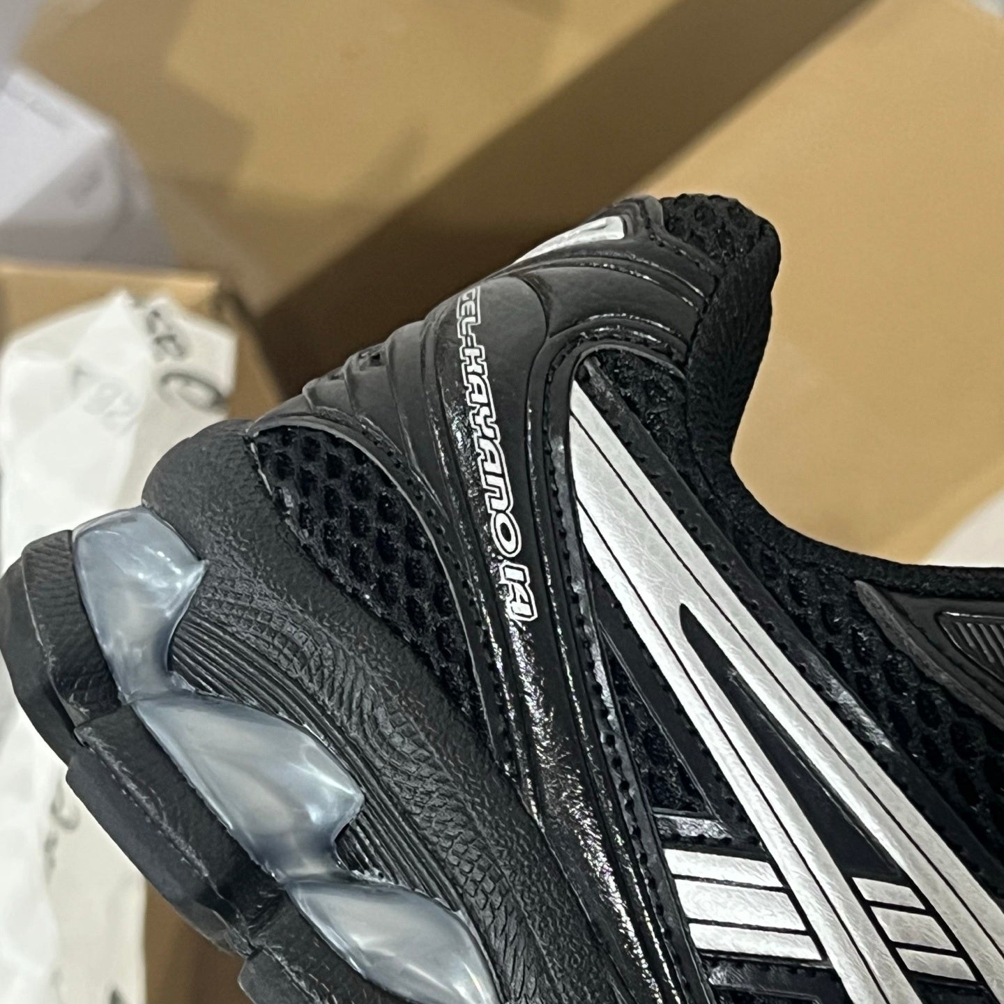 Kayano 14 Black Silver