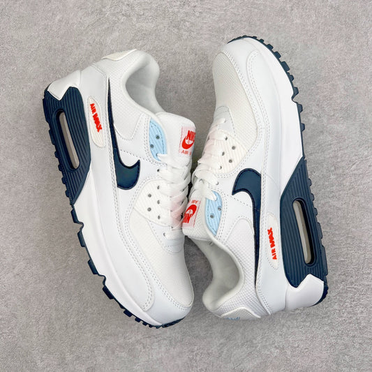 Air Max 90 White and Blue