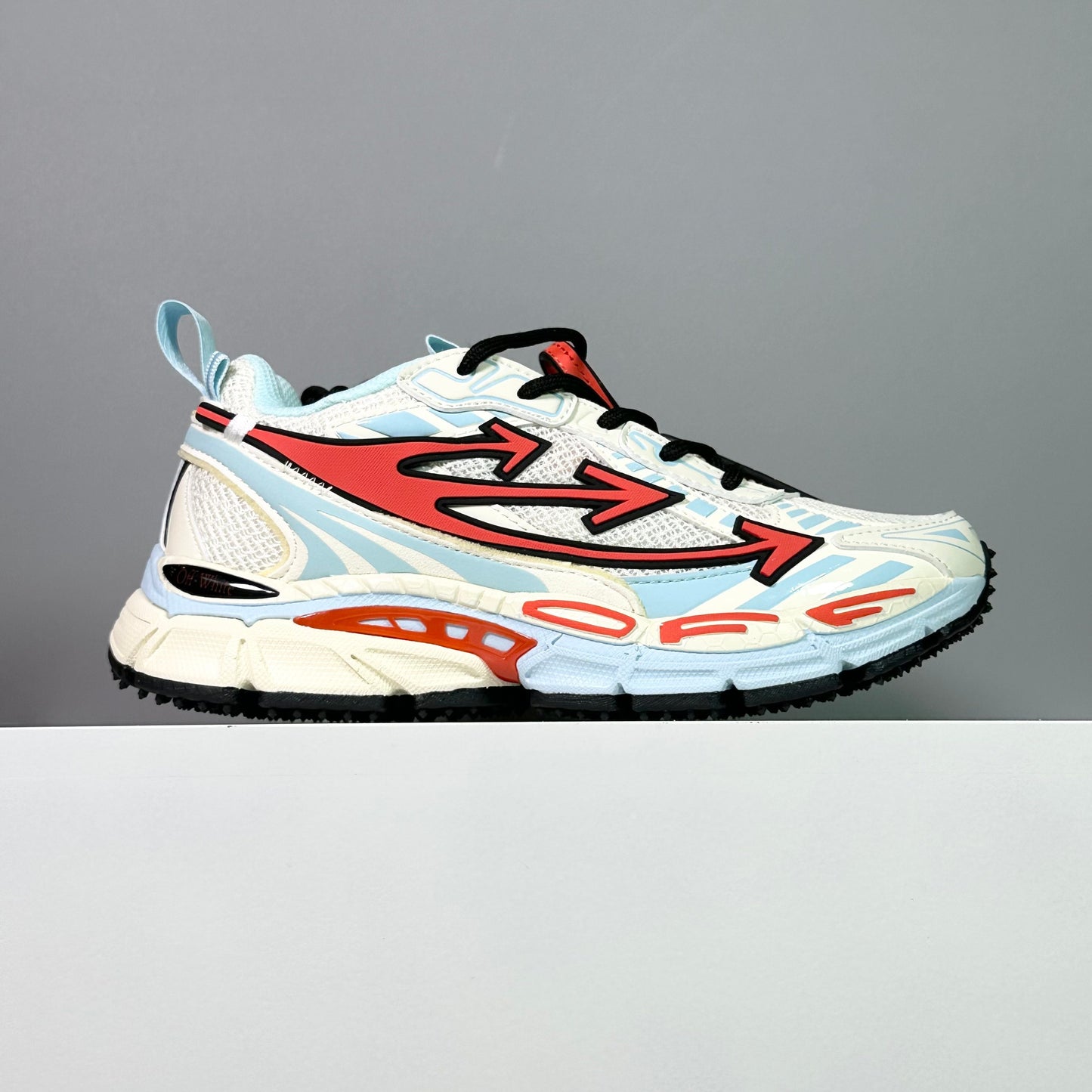 OF Be Right Back Powder Blue Coral Red