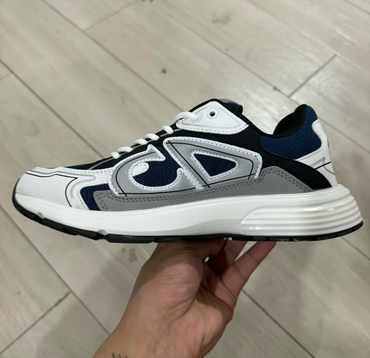 Dior B30 White and Navy Blue