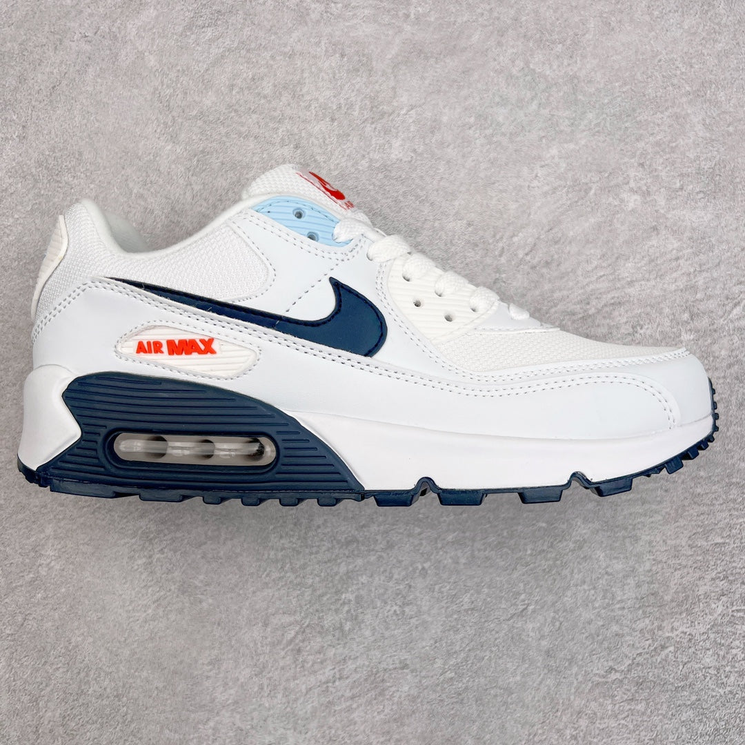 Air Max 90 White and Blue