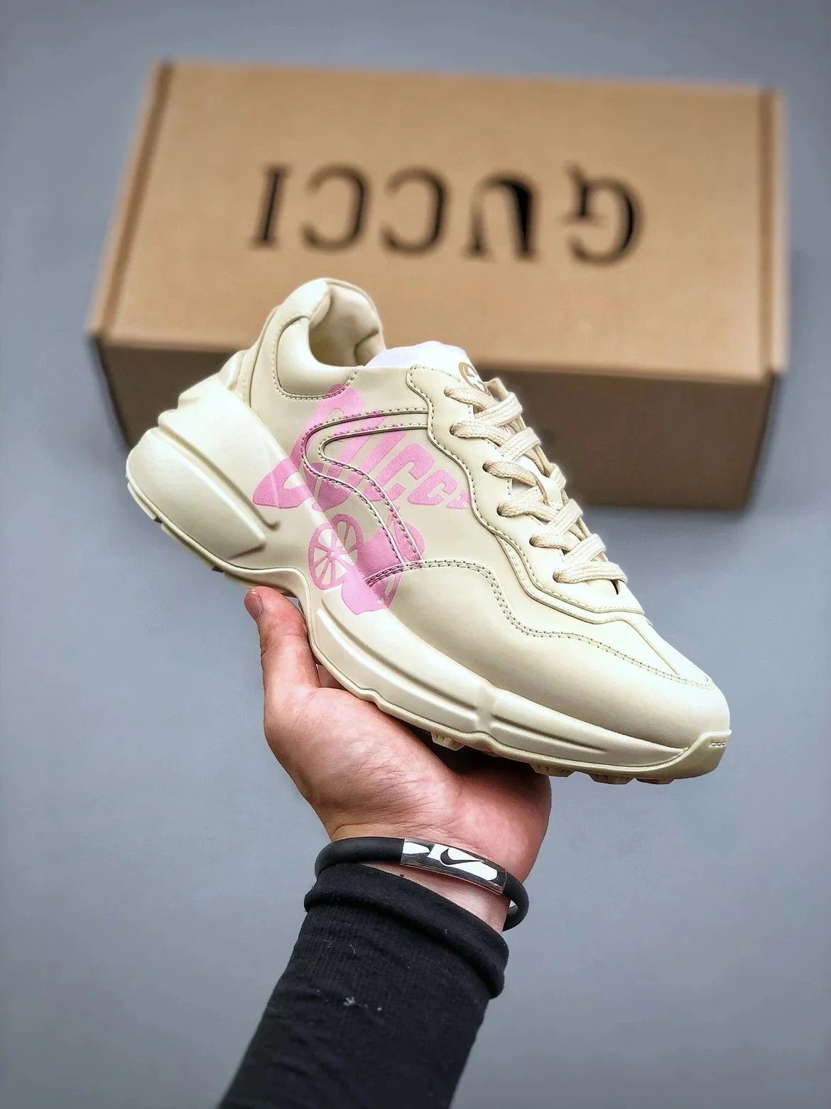 Gucci Rhyton Trainer Pink