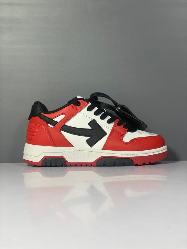 OF Out of Office Red White Black